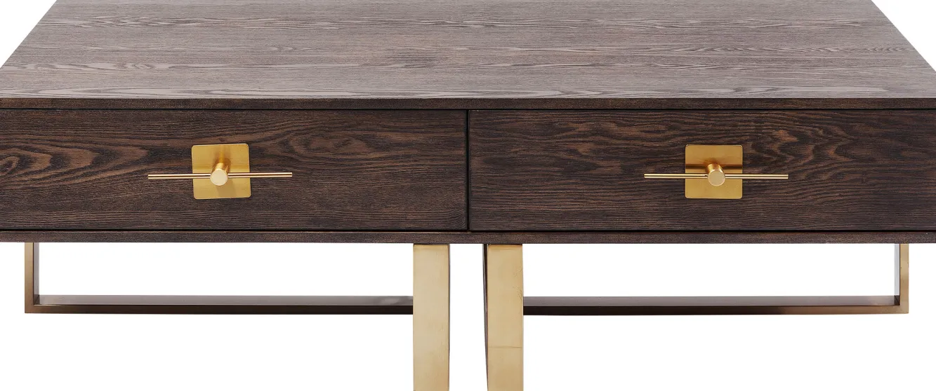 Clearance KARE Design Stolik kawowy Osaka 137x77 cm brązowy - KARE