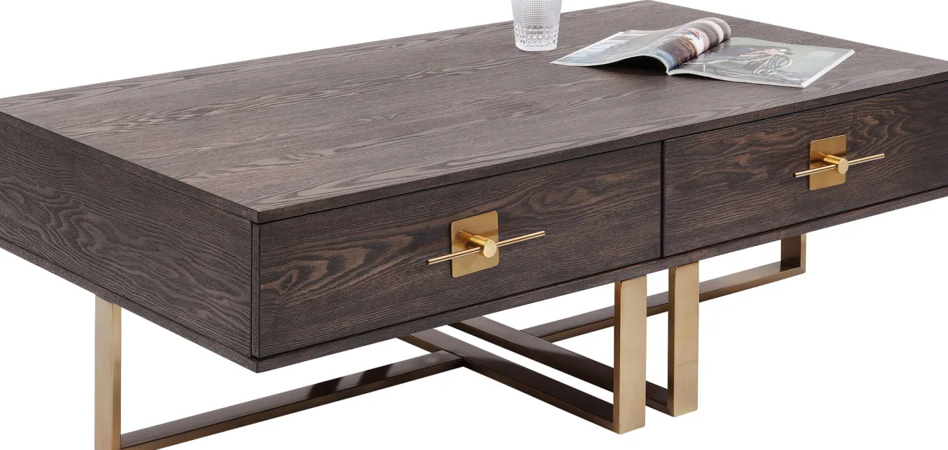 Clearance KARE Design Stolik kawowy Osaka 137x77 cm brązowy - KARE