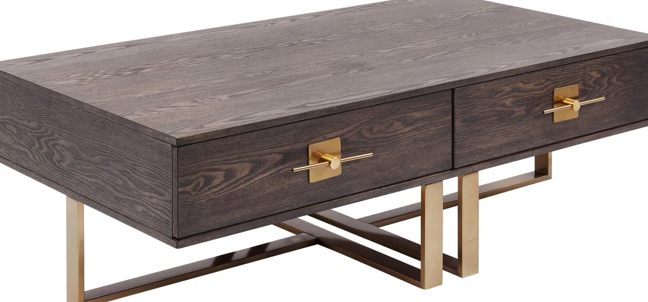 Clearance KARE Design Stolik kawowy Osaka 137x77 cm brązowy - KARE