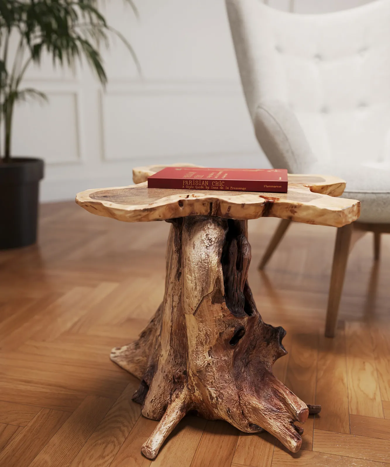 Sale KARE Design Stolik kawowy Tree 50x50 cm drewniany - KARE