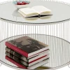 Clearance KARE Design Stolik kawowy Wire Double greige Ø80cm - KARE