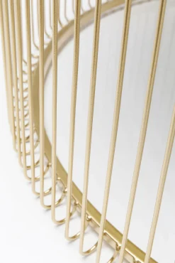 Outlet KARE Design Stolik kawowy Wire Uno Ø80 cm mosiężny - KARE