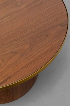 Sale KARE Design Stolik kawowy z fornirowanym blatem brązowy Ø70 cm - KARE