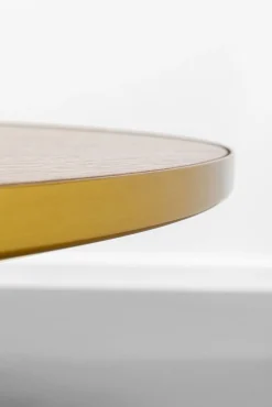 Sale KARE Design Stolik kawowy z fornirowanym blatem brązowy Ø70 cm - KARE