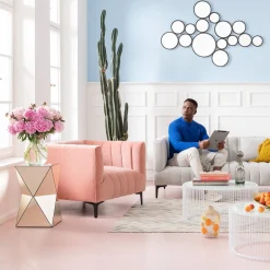 Outlet KARE Design Stolik Luxury 32x54 cm lustrzany szampański - KARE