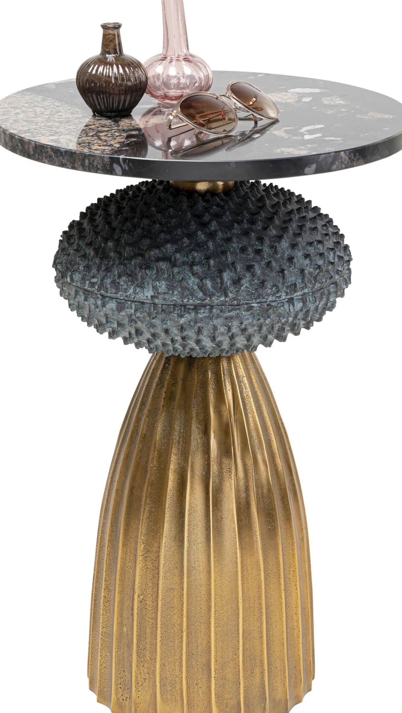 Fashion KARE Design Stolik Masha Ø43xH62 cm - blat marmur - KARE