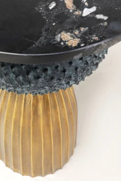 Fashion KARE Design Stolik Masha Ø43xH62 cm - blat marmur - KARE