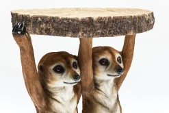 Fashion KARE Design Stolik Meerkat Sisters Ø33 cm kolorowy - KARE