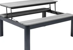 Fashion KARE Design Stolik ogrodowy rozkładany Holiday Black 90x71 cm - KARE