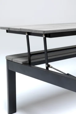 Fashion KARE Design Stolik ogrodowy rozkładany Holiday Black 90x71 cm - KARE