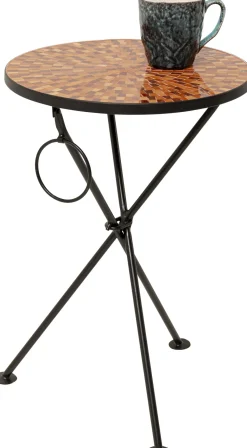 New KARE Design Stolik pomocniczy Clack Mosaic Orange Ø35cm - KARE