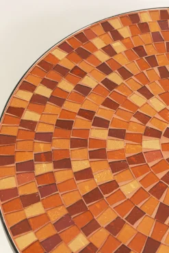 New KARE Design Stolik pomocniczy Clack Mosaic Orange Ø35cm - KARE