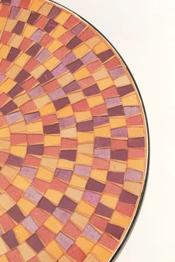 Sale KARE Design Stolik pomocniczy Clack Mosaic Red Ø35cm - KARE