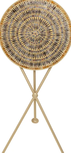 Best KARE Design Stolik pomocniczy Clack Mosaic Brown Ø35cm - KARE