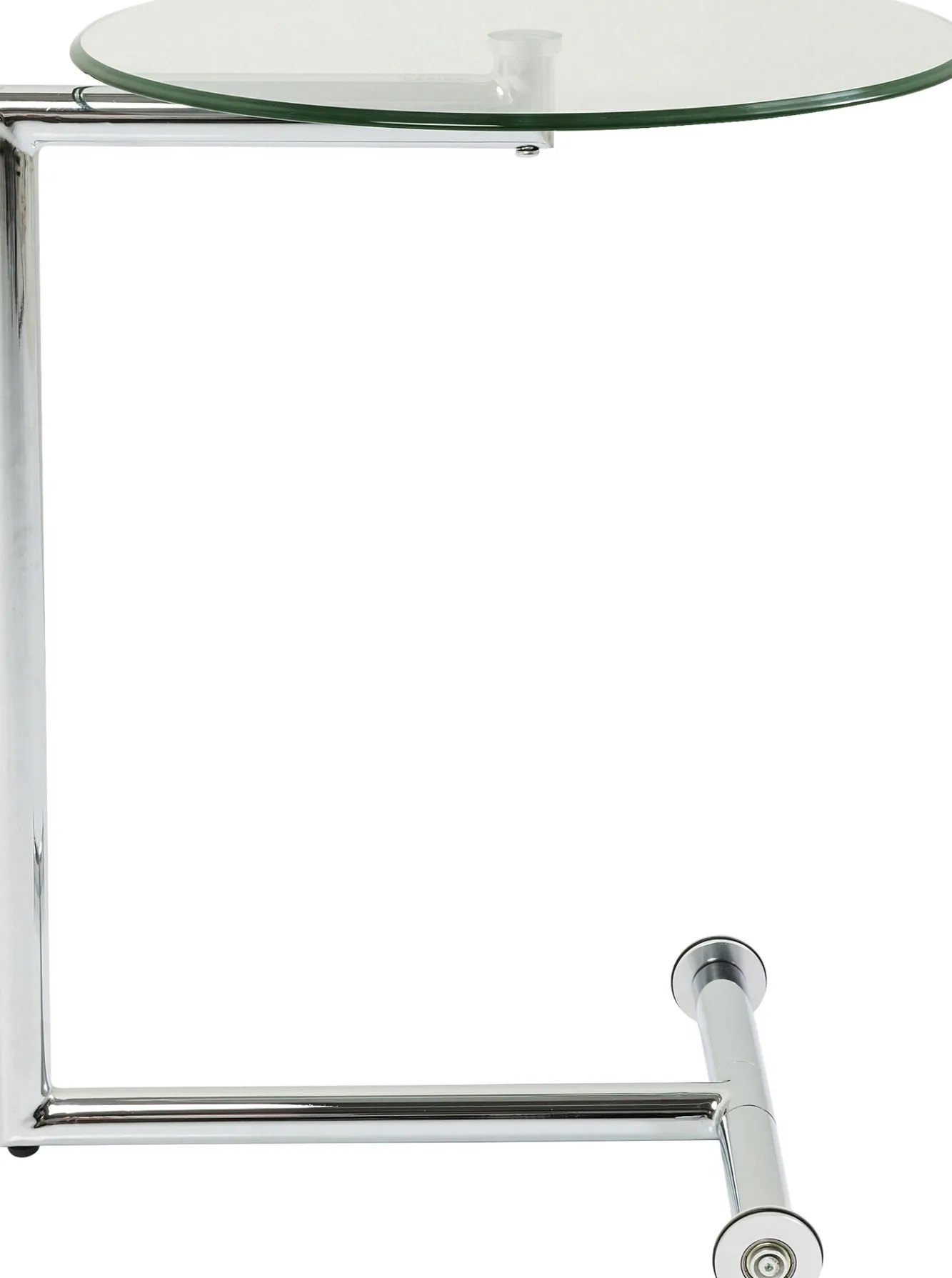 Online KARE Design Stolik pomocniczy Easy Living Ø46 cm transparentno-srebrny - KARE