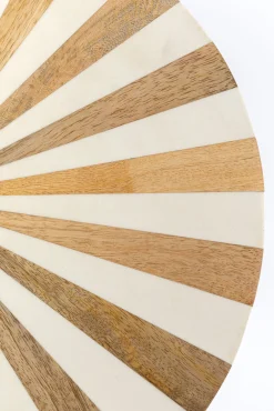 Fashion KARE Design Stolik pomocniczy MDF i stal biało-złoty Ø40x50 cm - KARE