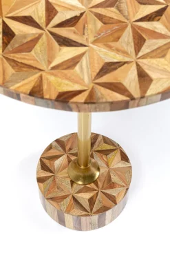 Online KARE Design Stolik pomocniczy MDF i stal brązowy Ø40x50 cm - KARE