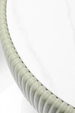 Sale KARE Design Stolik pomocniczy okrągły zielony podstawa złota Ø47 cm - KARE