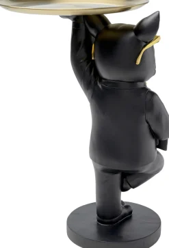 Hot KARE Design Stolik pomocniczy pies buldog czarno-złoty 40x55 cm - KARE