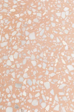 Hot KARE Design Stolik pomocniczy różowy marmur mineralny Ø40x55 cm - KARE