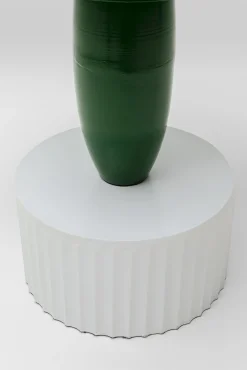 Online KARE Design Stolik pomocniczy zielono-biały z marmurowym blatem Ø40x48 cm - KARE