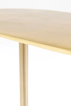 Outlet KARE Design Stolik pomocniczy złoty aluminium 50xH59 cm czarna podstawa - KARE