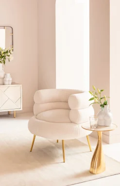 Hot KARE Design Stolik Spacey Ø36xH46 cm aluminium złoty - KARE