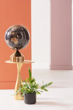 Hot KARE Design Stolik Spacey Ø36xH46 cm aluminium złoty - KARE