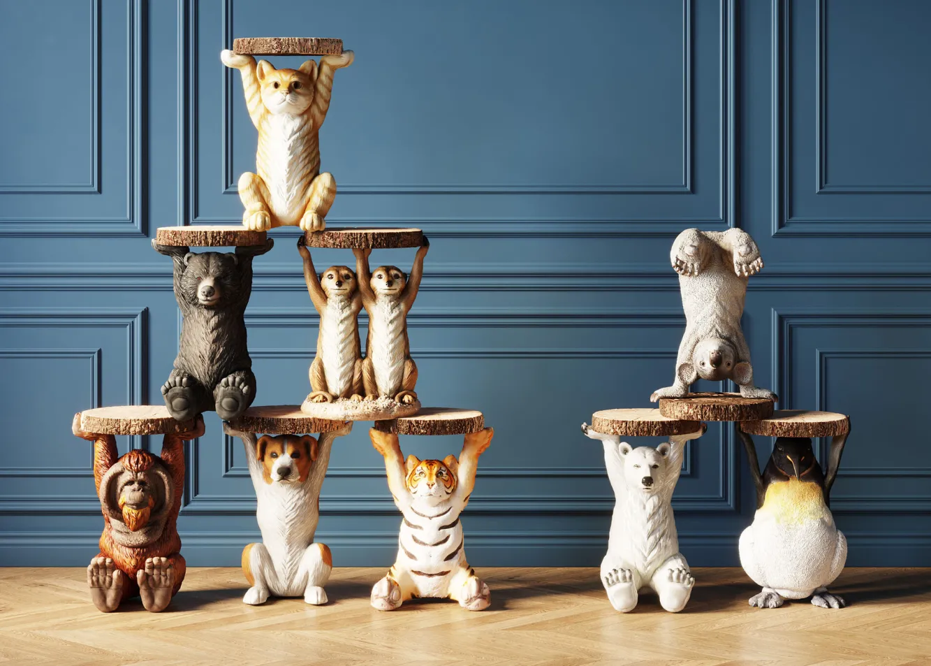 Online KARE Design Stolik Tiger 37x35 cm kolorowy - KARE