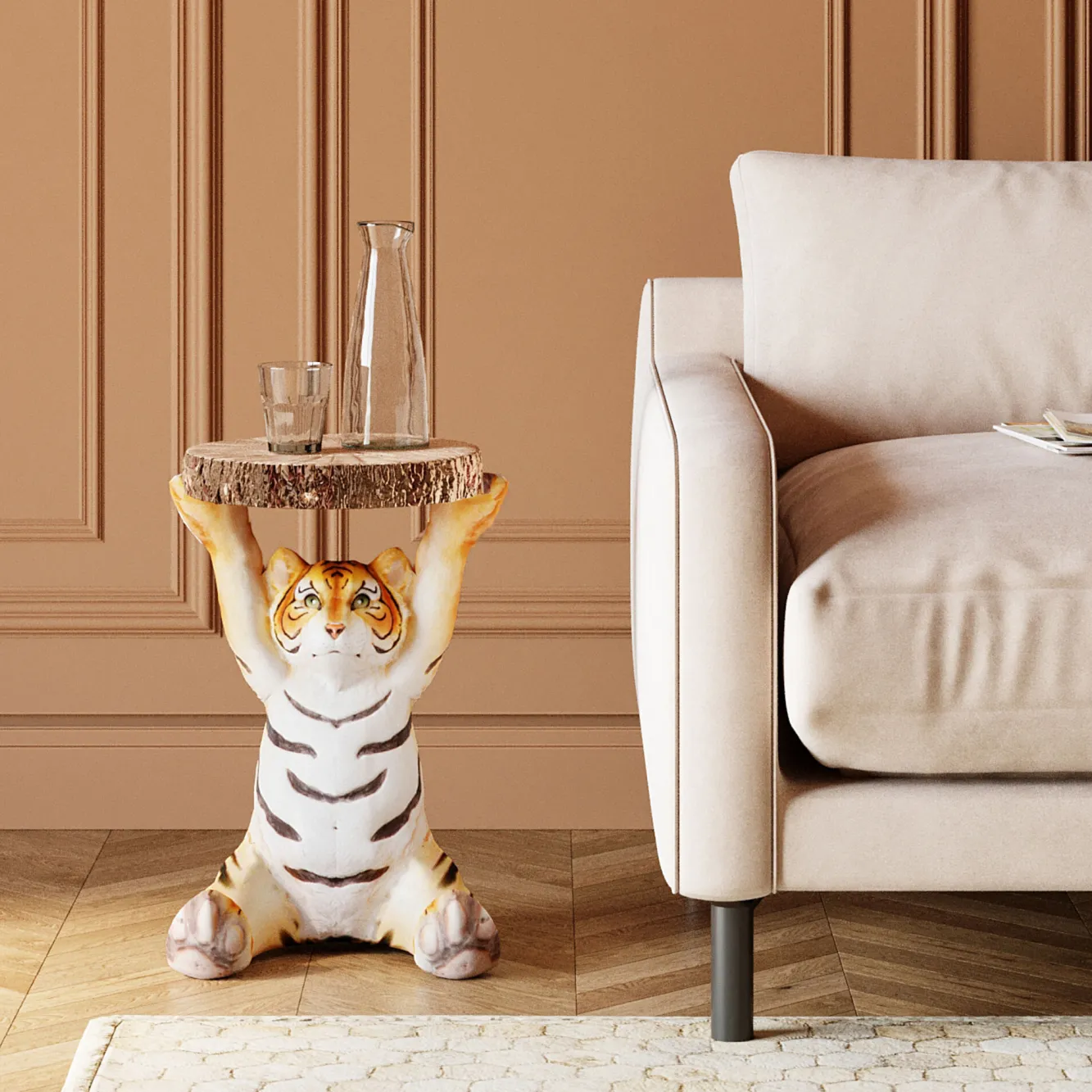 Online KARE Design Stolik Tiger 37x35 cm kolorowy - KARE