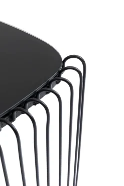 Hot KARE Design Stoliki pomocnicze czarne blaty trójkątne szklane 2-set - KARE