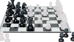 Sale KARE Design Szachy szkło hartowane ręczne wykonanie 60x60 cm - KARE