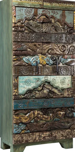 Best KARE Design Szafa Shanti Surprise Puzzle 85x180 cm kolorowa - KARE