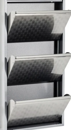 Outlet KARE Design Szafka na buty Caruso MO 50x103 cm srebrna - KARE