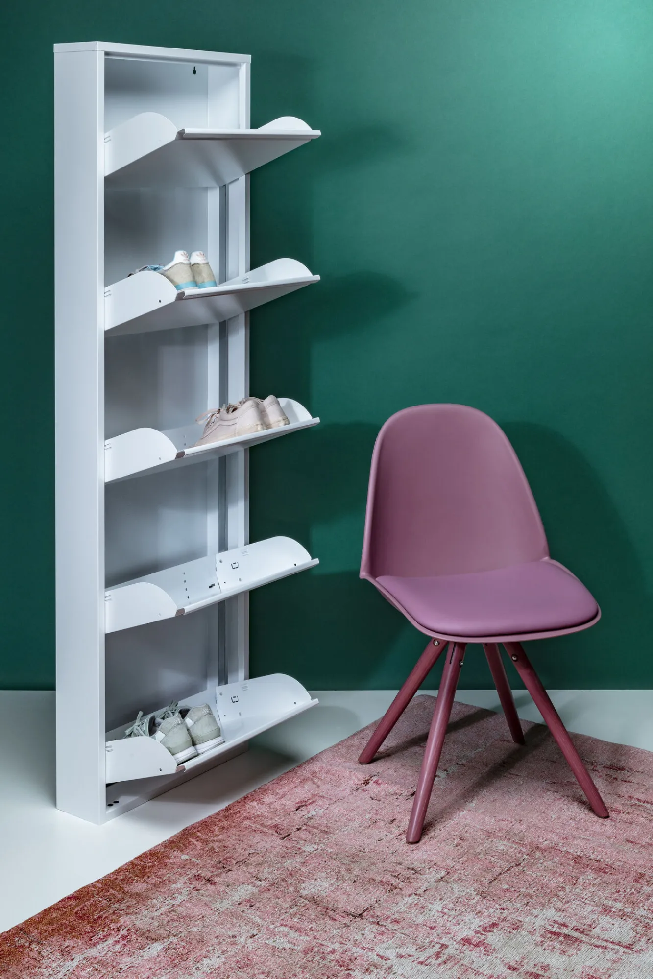 Clearance KARE Design Szafka na buty Caruso MO 50x170 cm biała - KARE