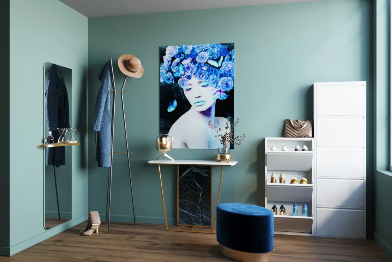 Clearance KARE Design Szafka na buty Caruso MO 50x170 cm biała - KARE