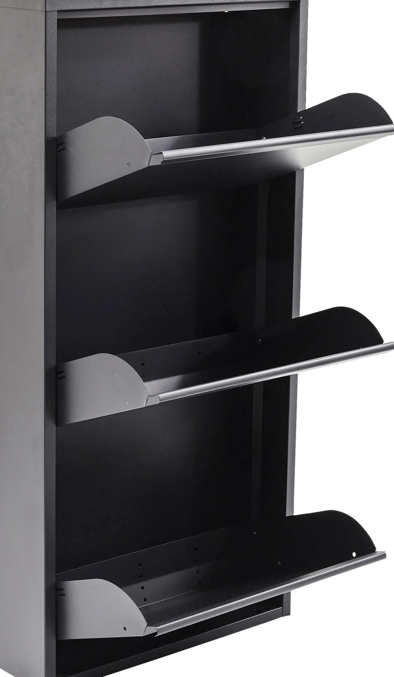 Clearance KARE Design Szafka na buty Caruso 50x103 cm antracytowa - KARE