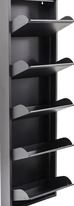 Outlet KARE Design Szafka na buty Caruso 50x170 cm antracytowa - KARE