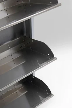 Outlet KARE Design Szafka na buty Caruso 50x170 cm srebrna - KARE