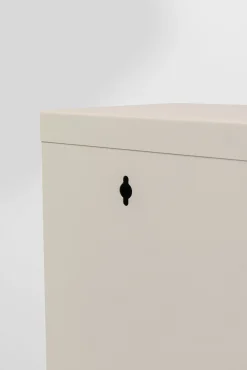 Hot KARE Design Szafka na buty stalowa 4 półki kolor kremowy 50x136 cm - KARE