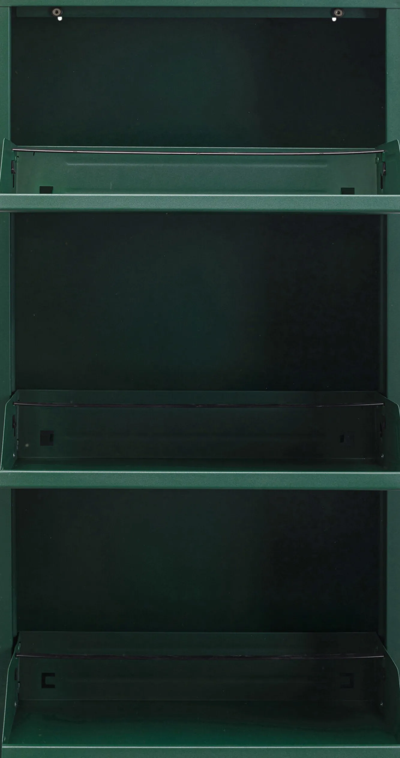 Outlet KARE Design Szafka na buty stalowa 3 półki kolor zielony 50x103 cm - KARE