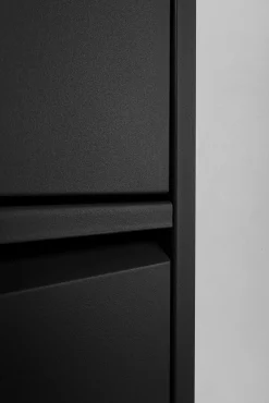 Sale KARE Design Szafka na buty stalowa czarna 5 przegródek 50x173 cm - KARE