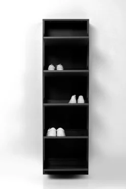 Sale KARE Design Szafka na buty stalowa czarna 5 przegródek 50x173 cm - KARE