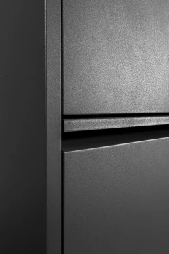 Sale KARE Design Szafka na buty stalowa czarna 5 przegródek 50x173 cm - KARE