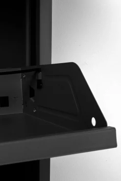 Sale KARE Design Szafka na buty stalowa czarna 5 przegródek 50x173 cm - KARE