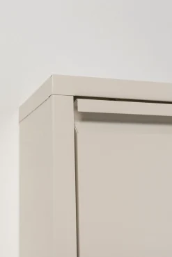 Discount KARE Design Szafka na buty stalowa kremowa 5 przegródek 50x173 cm - KARE