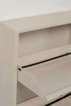 Hot KARE Design Szafka na buty stalowa kremowa 3 przegródki 50x104 cm - KARE