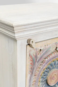 Hot KARE Design Szafka nocna 1-drzwiowa z drewna mango front kolorowy 50x70 cm - KARE