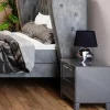 Outlet KARE Design Szafka nocna Luxury Push 49x50 cm szara - KARE