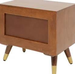 Outlet KARE Design Szafka nocna Muskat 45x53 cm drewniana - KARE